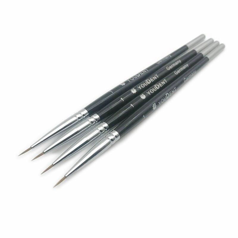 4 шт., стоматологическая фарфоровая щетка, ручка, зубной техник, инструменты, принадлежности для стоматологических лабораторий