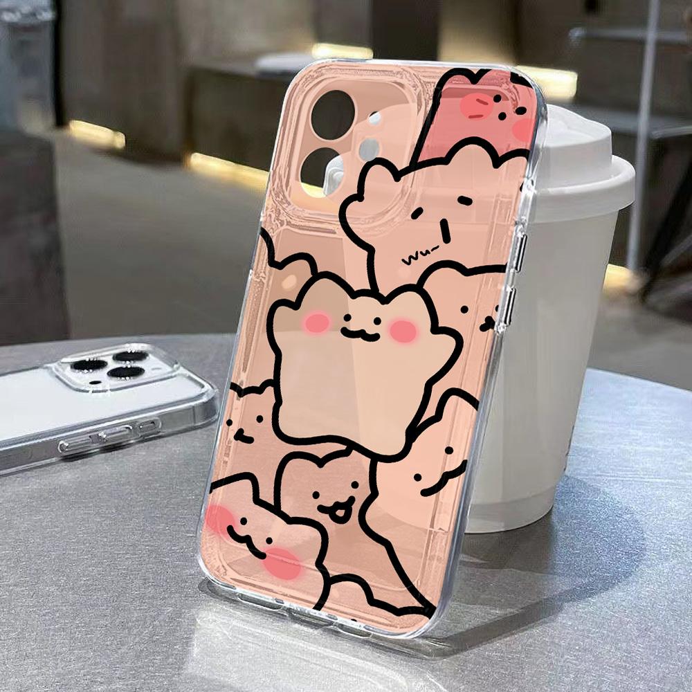 Силиконовый чехол для телефона с изображением кота и животного для iPhone 16 Pro Max Funda iPhone 11 14 15 13 12 XR X XS 7 8 Plus SE 16promax 15promax Covers