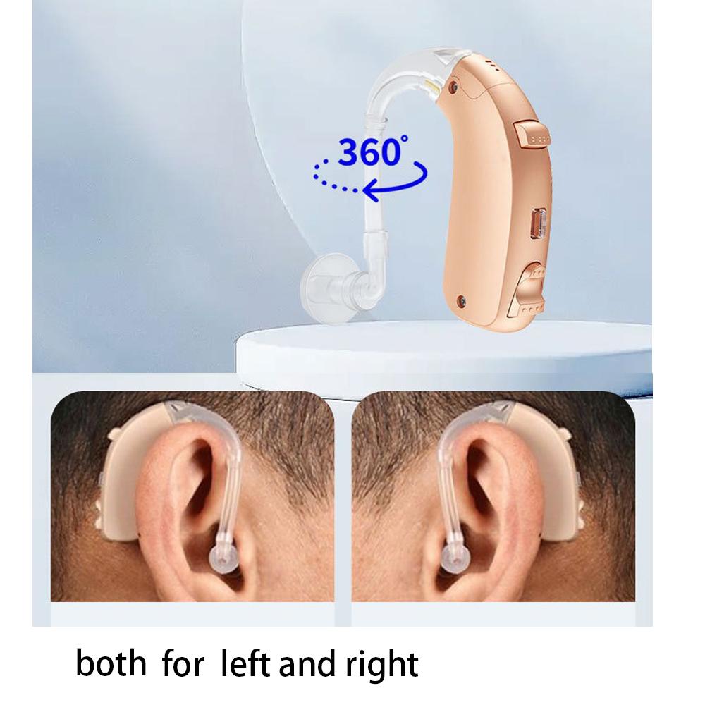 G-26D Цифровой слуховой аппарат высокой мощности 8 каналов 110 дБ Регулируемый звук BTE слуховые аппараты для глухоты Усилитель звука