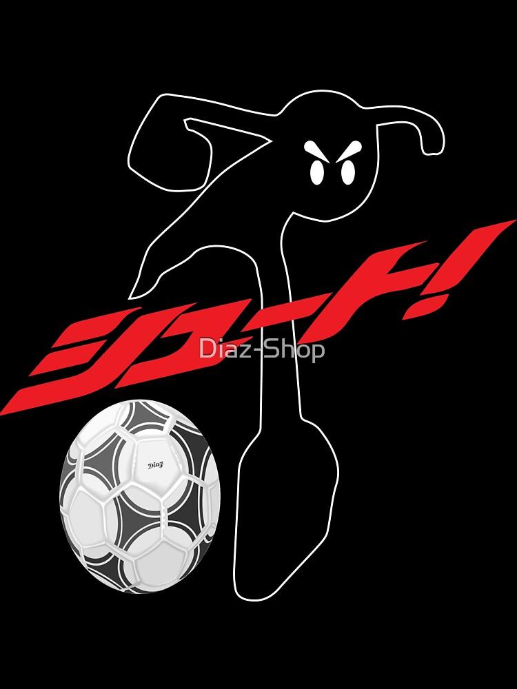 Captain Tsubasa Stickman Football Shoot Oversized Unisex T-Shirt