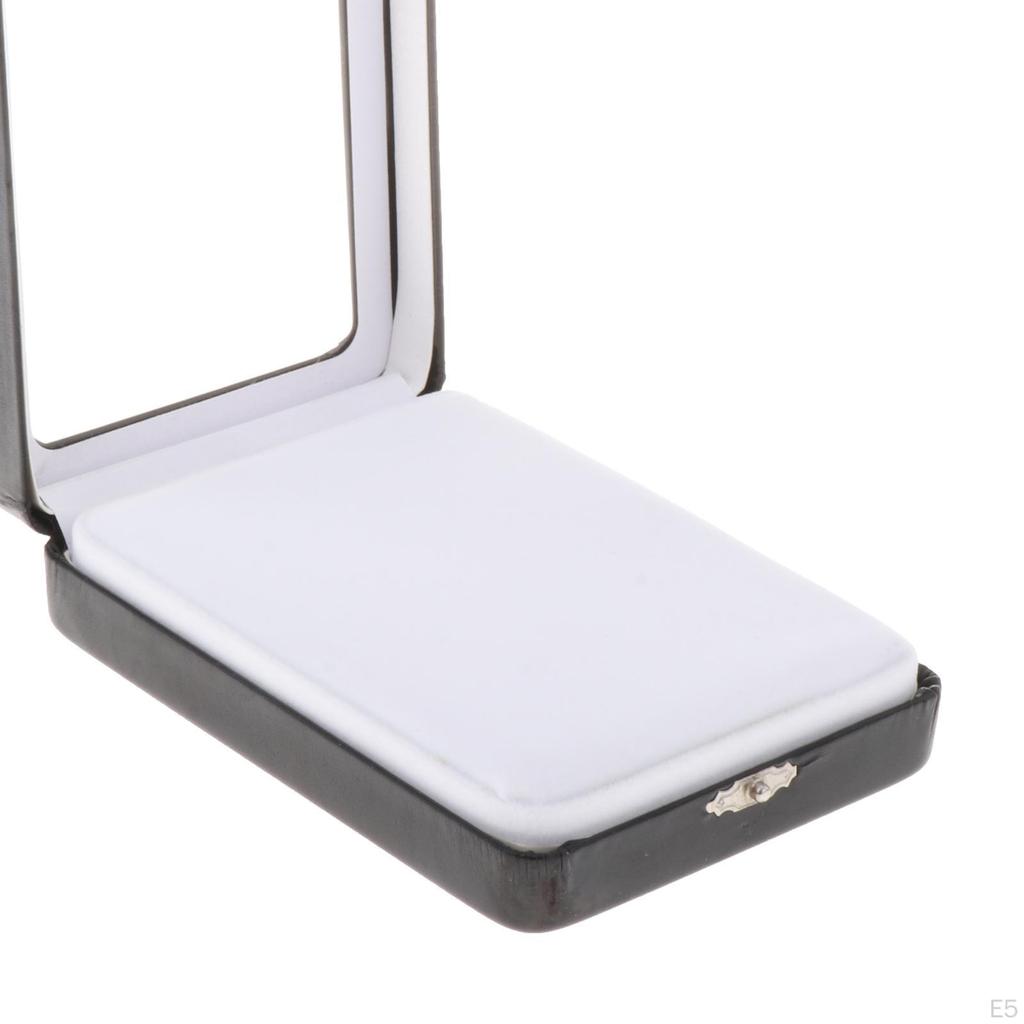 Коробка для демонстрации бриллиантов с прозрачной крышкой. Хранение ювелирных изделий для выставок и ярмарок.