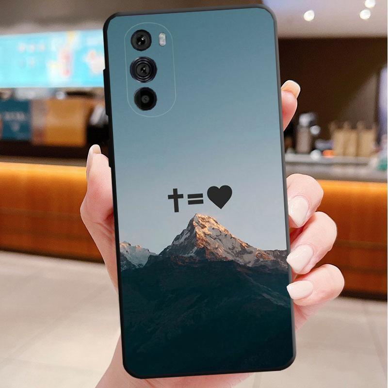 Чехол для телефона для Motorola Edge 50 40 Pro 60 50 40 30 Ultra Neo Fusion Moto G85 G72 G53 G54 G84 G13 G32 Иисус Христос Крест