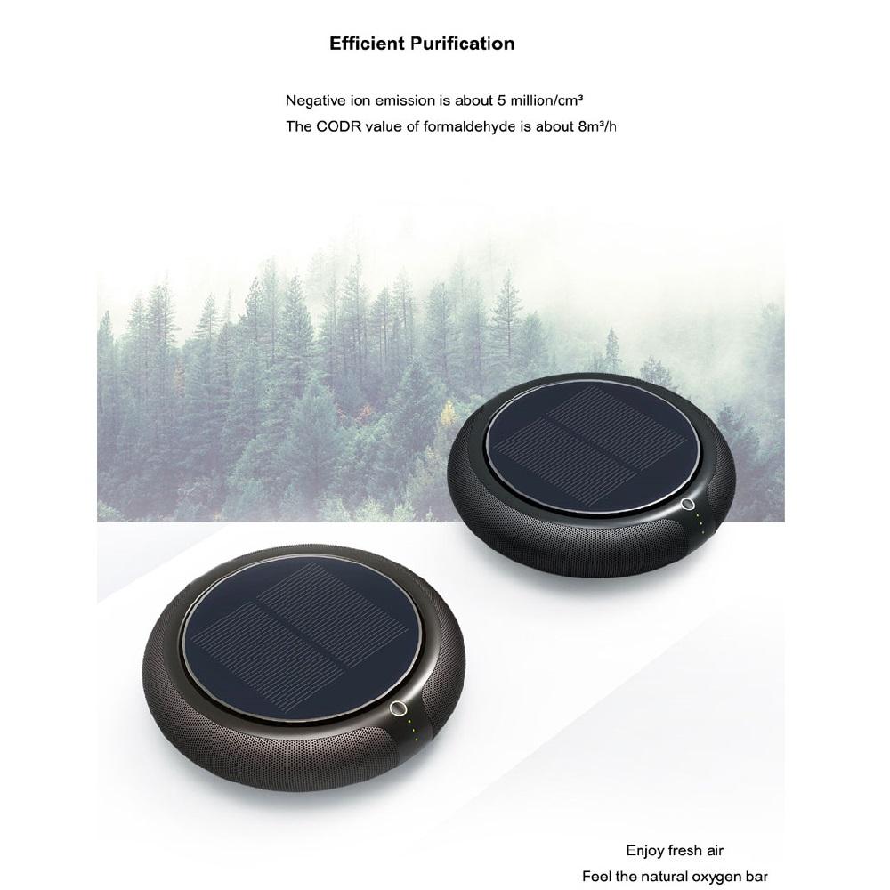 Автомобильный ионизатор воздуха HEPA-фильтр, солнечные отрицательные ионы, дезодорант, свежий воздух, usb, автомобильные электрические товары, гаджеты