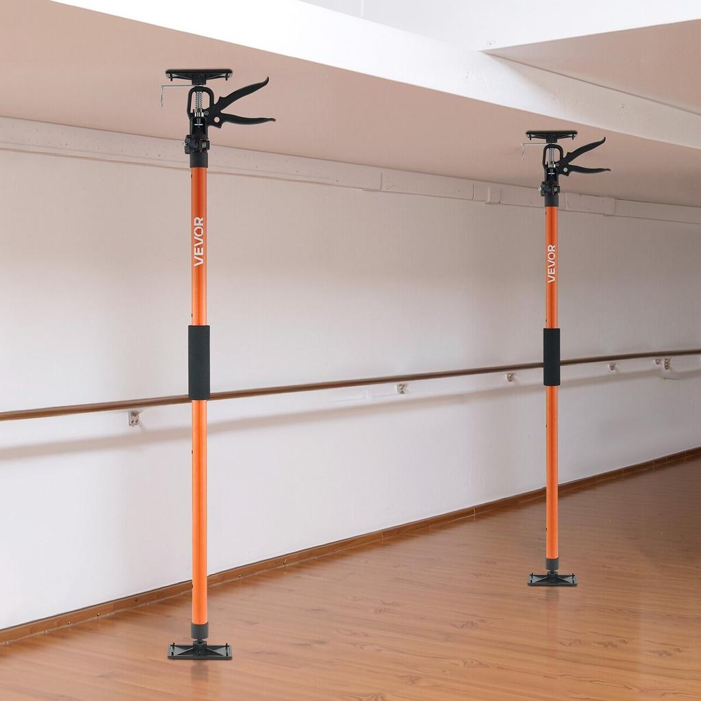Cabinet Jack Support Pole, 4-Pack, 116-290 cm Steel Telescopic Quick Support Rod, Adjustable 3rd Hand System up to 70 kg Capacity for Installing