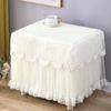 White & Pink Princess Bedside Table Dust Cover