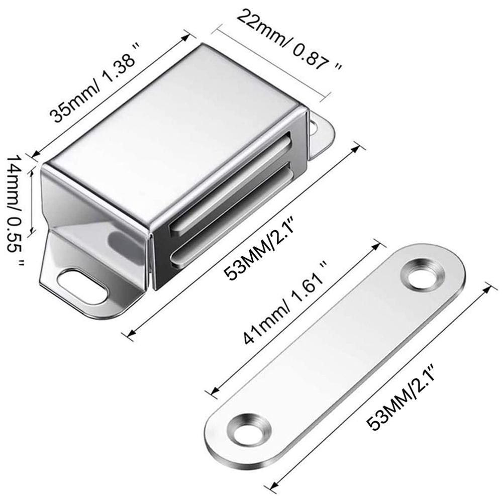 Cabinet Catch 304 Stainless Steel 53*22*14mm Cupboard