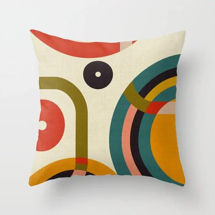 Спальня Гостиная Декор абстрактный узор диван подушки наволочки дома