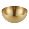 1PC Stainless Steel Mixing Bowl for Salad Soup Noodle Ramen Fruit Food Prep Kitchen Tableware Durable Multipurpose Gold Design
