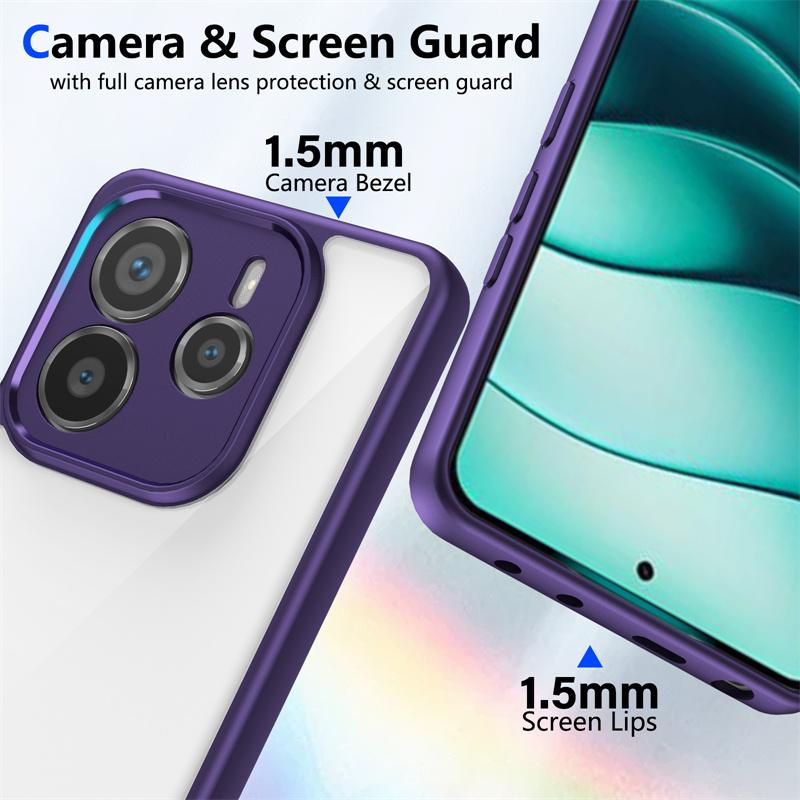 Высококачественный прозрачный акриловый чехол для задней панели Xiaomi Redmi iPhone Samsung для Redmi Note 14 13 Pro 12 11 10 14C 13C 12C A4 A3 A2 чехол из силикона TPU