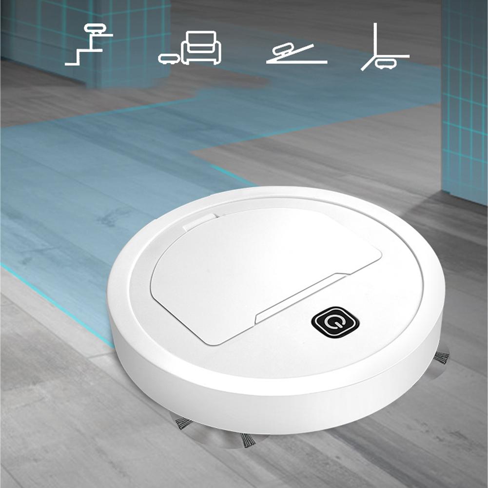 Умный автоматический робот-пылесос с USB, компактный дизайн с передовыми датчиками для уборки различных поверхностей