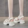 Sandals 2025 New Women's Summer French Versatile Not Tired Fairy Wind Soft Sole Platform High Heels Children's