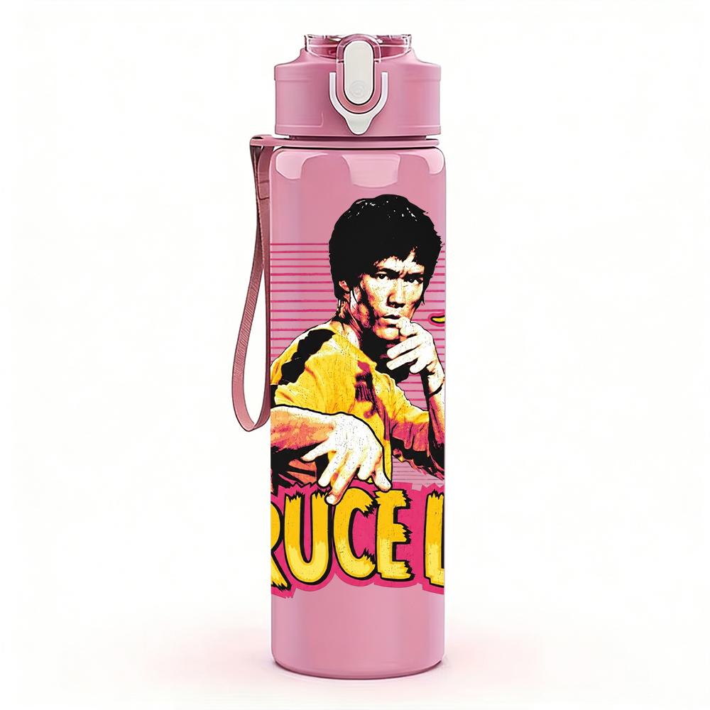 1PC Retro Bruselle Punk Girl Portrait Print 750ml Portable Sports Water Bottle Leakproof Gym Outdoor Travel Drink Cup