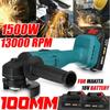 1500W 98VF 18V Electric Cordless Angle Grinder 100mm With Li-ion Battery Cutting Grinding Machine Tool For Makita Battery