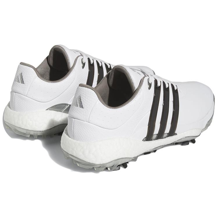 New Adidas Tour360 22 Boost Golf Shoes 'Cloud White Black Silver Metallic' GY9808