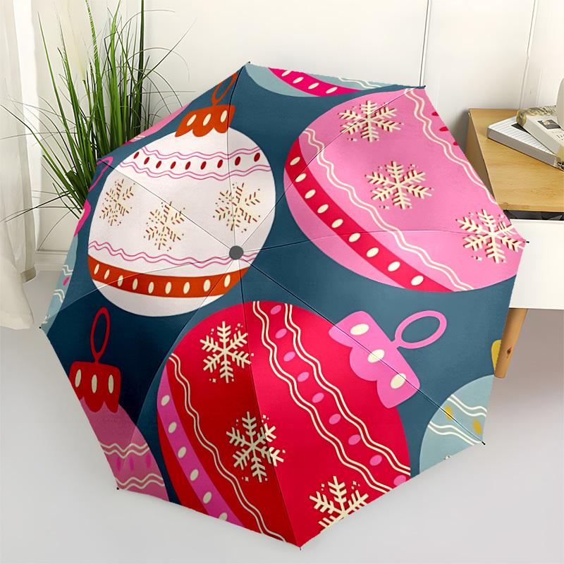 1pc Lanterns Print Automatic Cute Umbrella 8-Bone Design Compact Gear for Outdoor Travel, Perfect Holiday Gift yy251230046