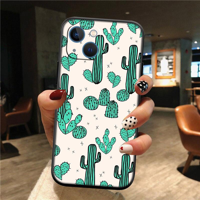 IK74 Watercolour Cacti New High-End Shell Phone Case for Redmi Note 13 14 Pro+ Plus A3 A3X 13X 13C 13R 14S 14C 14R