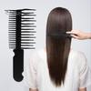 Anti-knotting Wet Hair Comb with Grooved Handle Fine Wide Teeth Anti-static Detangling Comb Men Women Short Long Curly Thin Thick Hair Detangler
