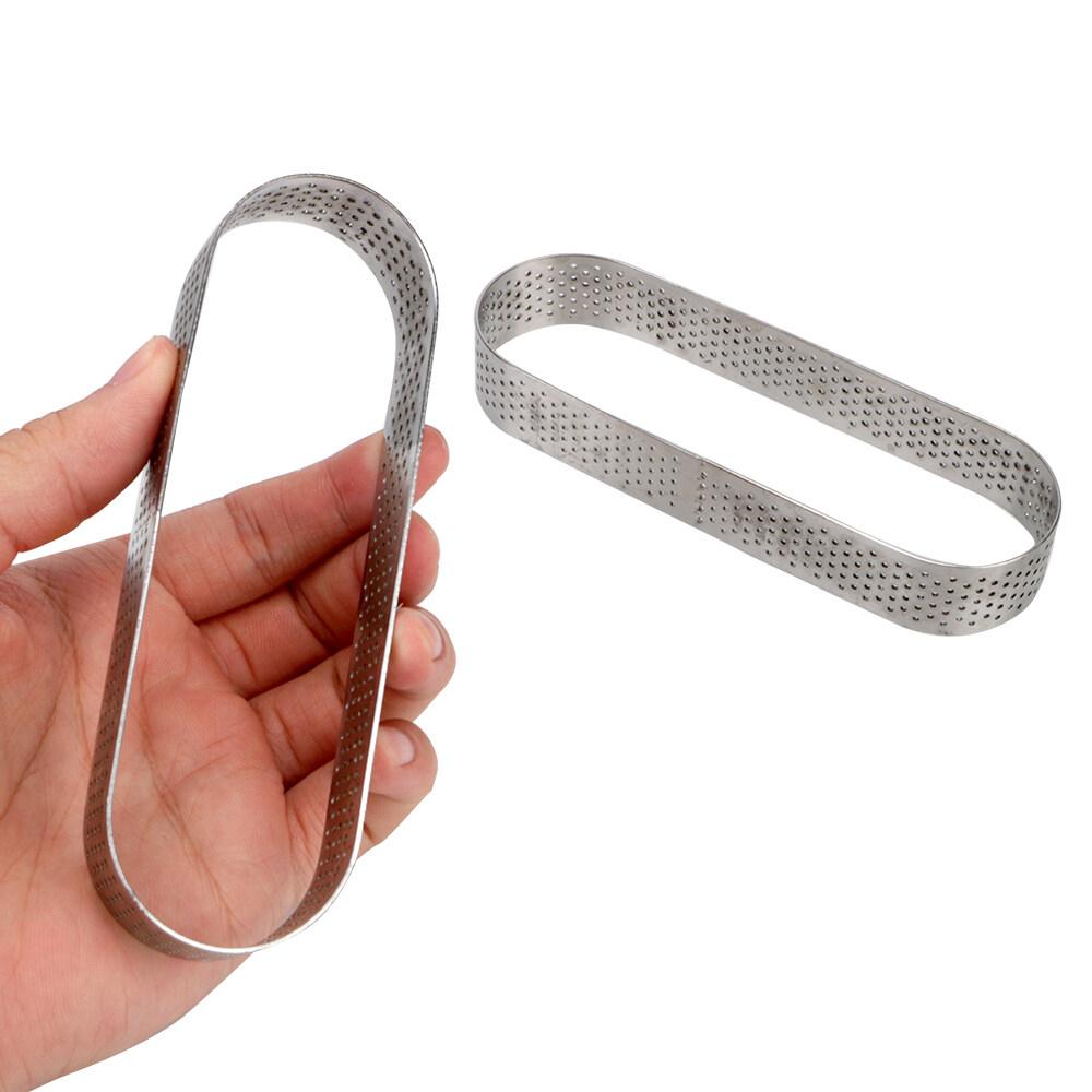 1 шт. DIY овальное кольцо для тарталеток перфорированное кольцо для выпечки кондитерское кольцо из нержавеющей стали кольца для торта французские десерты выпечка тарталеток кольцо