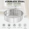 1/3Pcs Stainless Steel Cake Baking Pans Tins, 6 Inch Round Cake Pan, Bakeware for Birthday Wedding Party