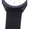 Часы кварцевые Armani Exchange AX4600 Classic Signature с открытой коробкой – Белый циферблат, черный силиконовый ремешок