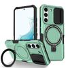 Противоударный чехол для телефона с выдвижными линзами для Samsung Galaxy S24 Ultra S23 Plus S22 S21 FE S20 Note 20 Ultra Magsafe, чехол для беспроводной зарядки, бампер