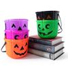 Halloween Candy Bucket Pumpkin Skull Bucket Trick or Treat Bucket with Handle for Kids Halloween Party Decoration
