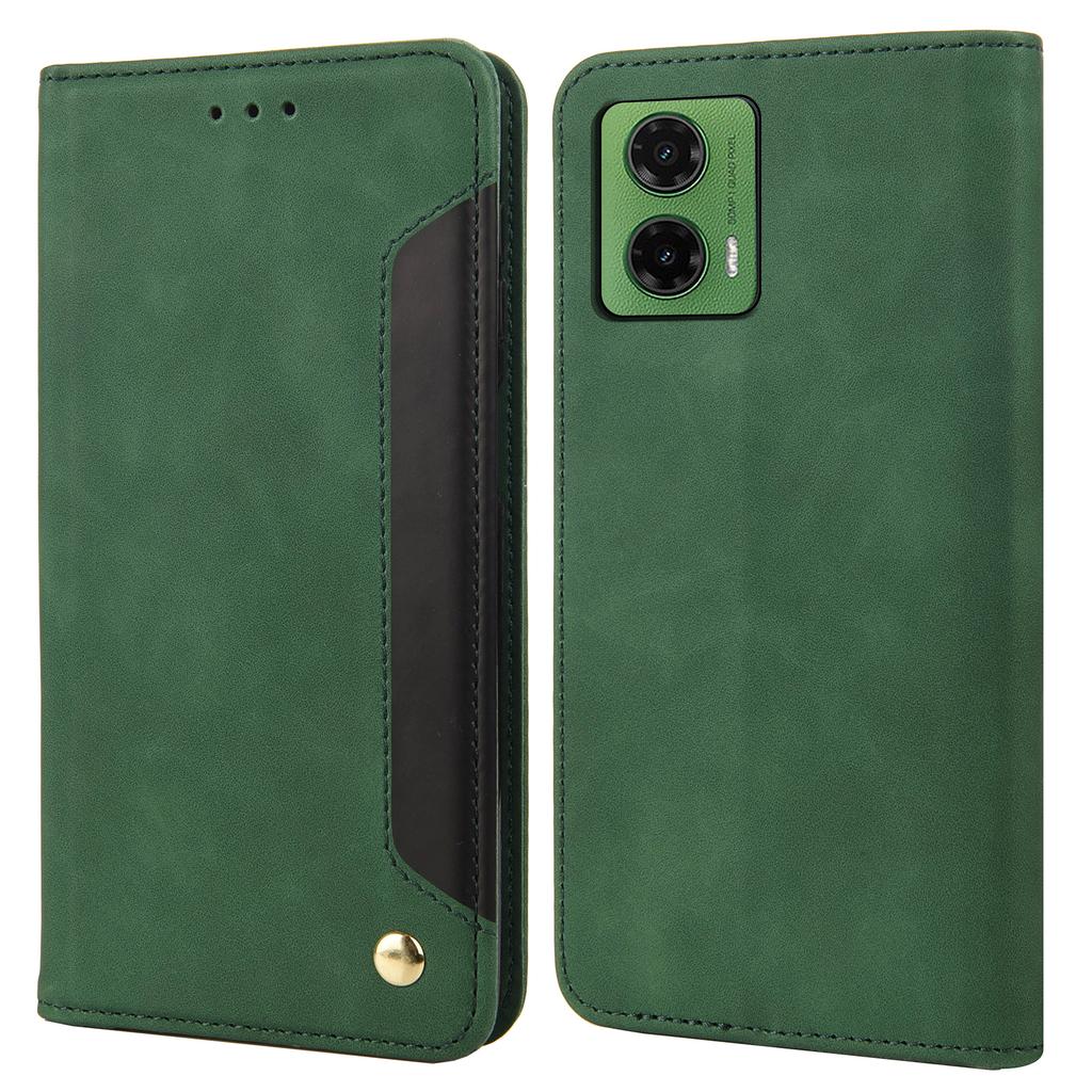 Для Motorola Moto G35 5G Чехол из ПУ кожи Противоударная защита Чехол-кошелек для телефона