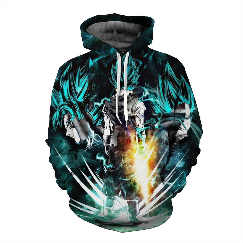 2024 3D Новый аниме Dragon Ball принтованный свитер серии пуловер Generation Tide Brand Hoodie Gift Pink Goku
