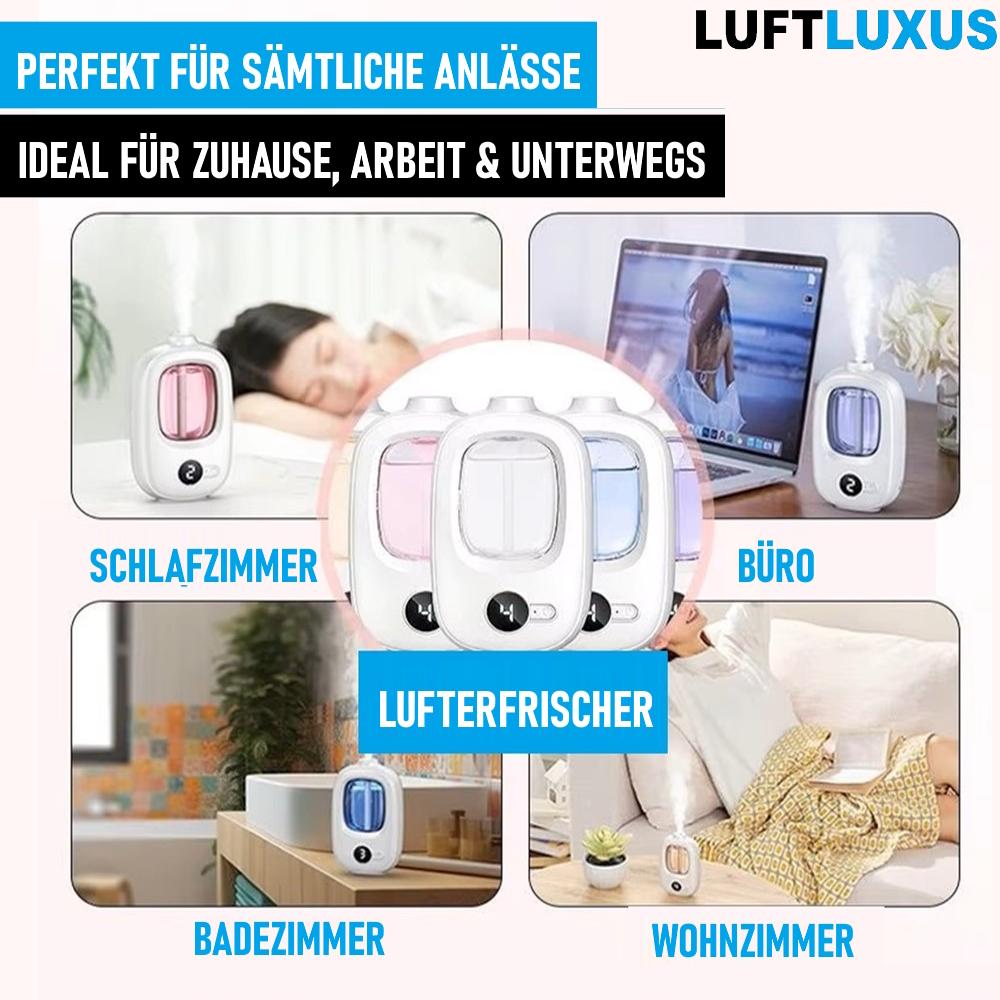 LUFTLUXUS Освежитель воздуха для автомобиля, Ароматизатор для помещения, Электрический, Перезаполняемый, Ароматический диспенсер