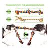 Большие игрушки для собак Moo Moo Moo, прочные игрушки для собак крупных пород, набор прочных веревочных игрушек для собак средних пород, 5 неразрушимых игрушек для собак, хлопковая игрушка для щенков Moo.