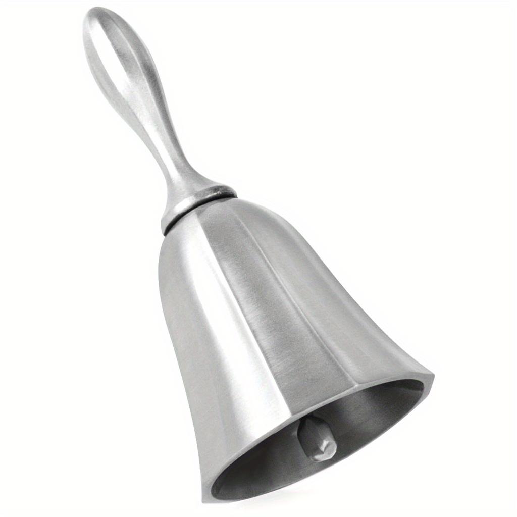 1pc Hand Call Bell Gold Silver Multi-Purpose Bells for Craft Wedding Decoration Alarm School Church Classroom Vintage Bell