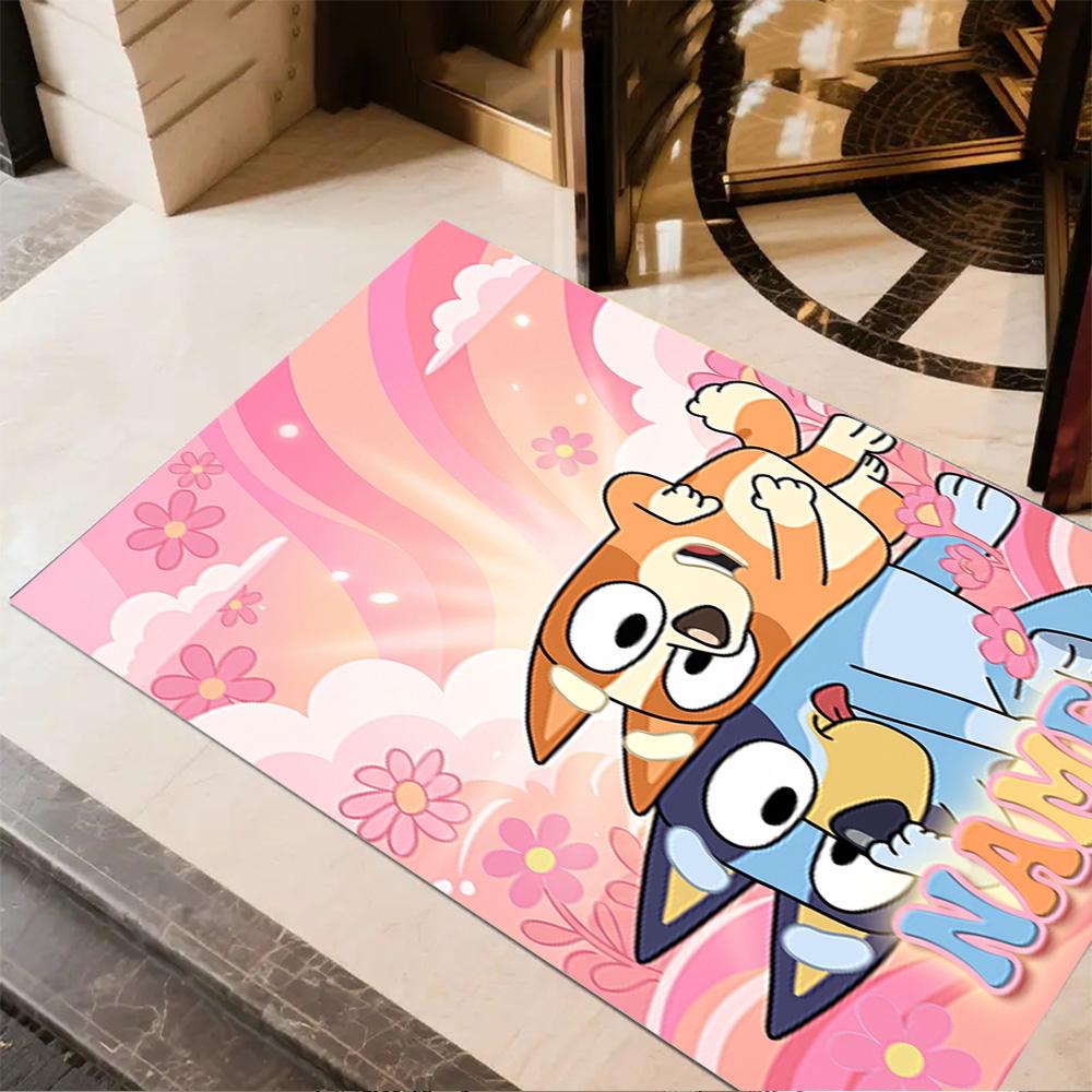 Rainbow Friends Adventure Personalized Name Floor Rug Office Rug Suitable for Game Room Study room Dining Room Playrooms Anti-slip Rug