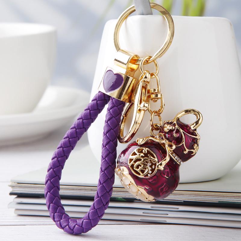 Chinese Style Lucky Money Bag Keychain - Korean Version Creative Pendant for Women