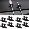 8 Pcs Car Charger Line Clasp Clamp Headphone USB Cable Car Clip