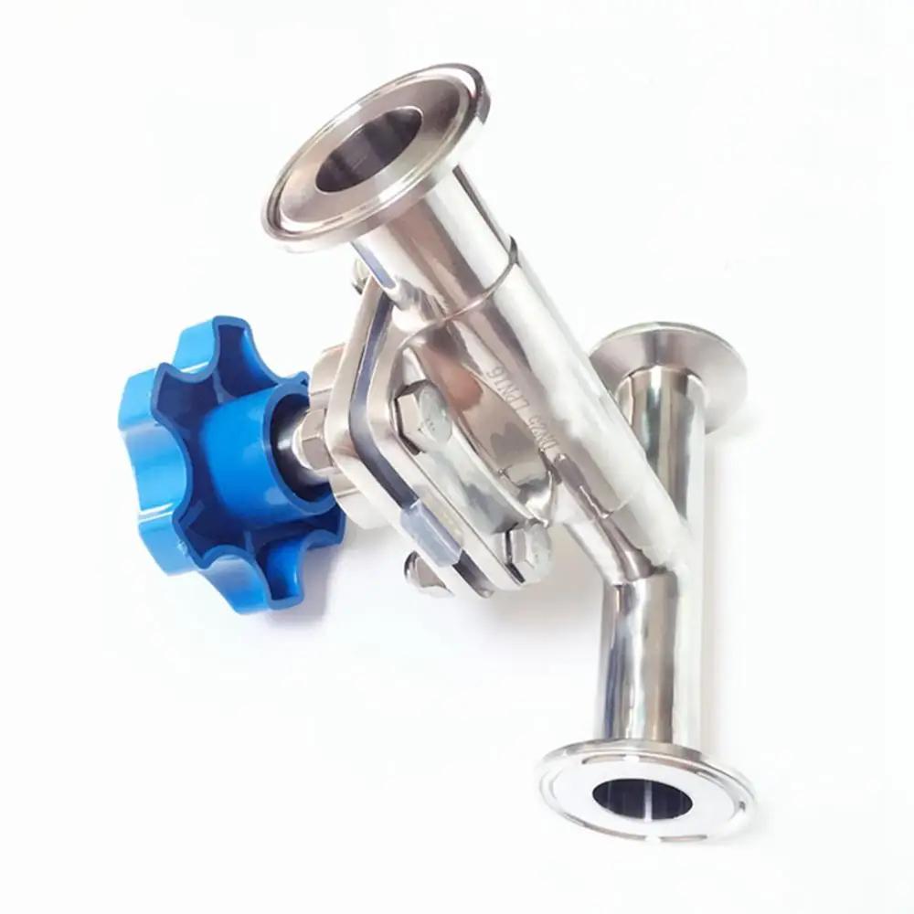 DN15/20/25/32/40 x 1.5" Tri Clamp Tee 3 Ways 316L Stainless Steel Sanitary Tri Clamp Diaphragm Valve Brew beer Dairy Product