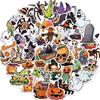 50 New Cartoon Halloween Graffiti Stickers Personalized Decorative Guitar Notebook Suitcase DIY Waterproof