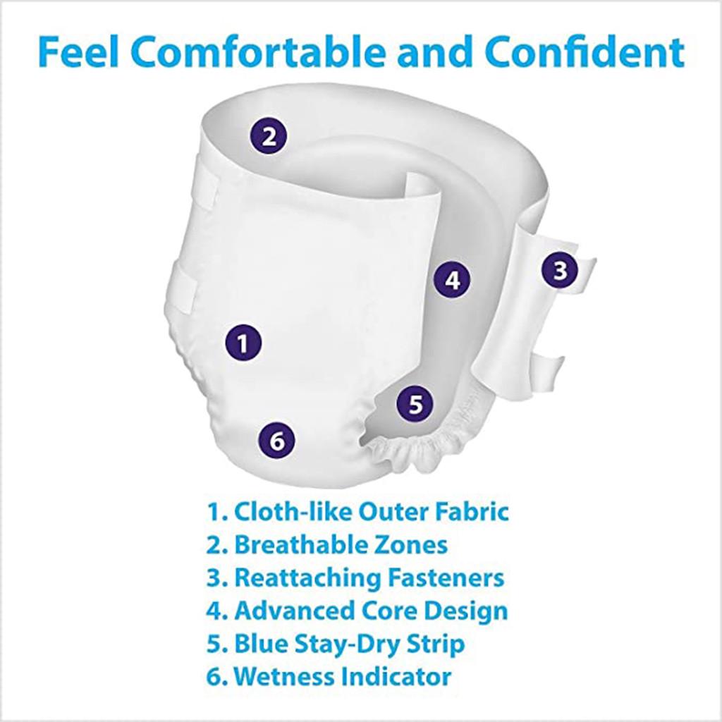 Тип трусиков одноразовый подгузник для взрослых, краткие макси-таблетки с впитывающей способностью, 10 шт.