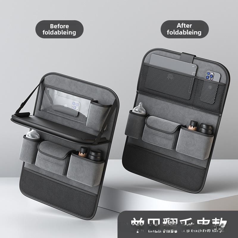 Сумка для хранения на заднем сиденье автомобиля с лотком