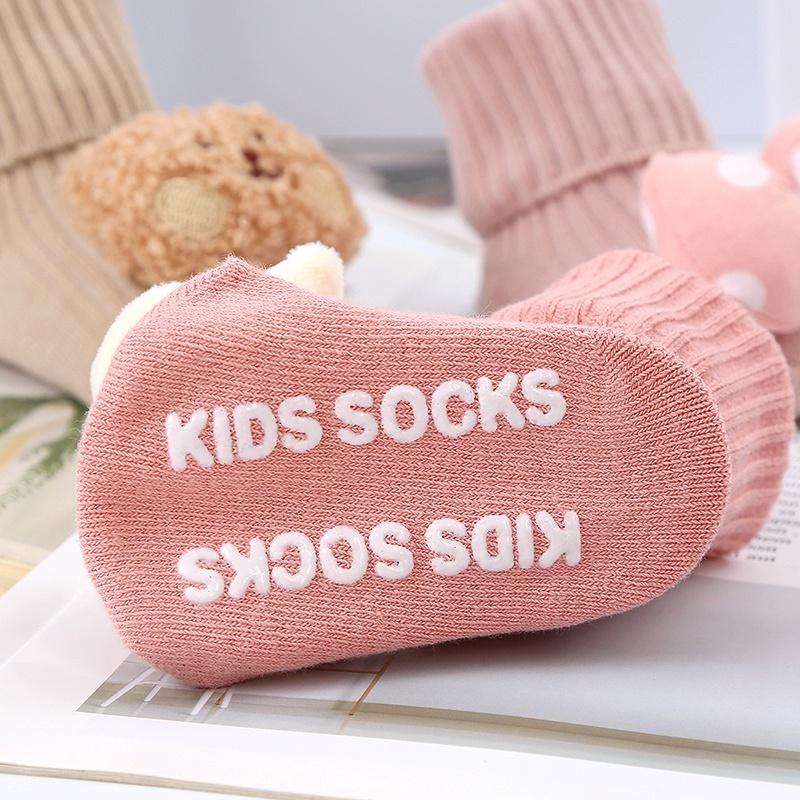 Детские носки, нескользящие носки для малышей, милые хлопковые носки с героями мультфильмов для малышей