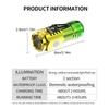 New Upgrade Mini 3LED Flashlight With Pen Clip And Tail Magnet,Builtin Battery USB Charge Outdoor Portable Torch Emergency Lamp