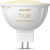 Connected Bulb - PHILIPS HUE - MR16 - White Light - Bluetooth Compatible - Works with App and Voice