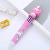 Cartoon Multi-Color Ballpoint Pen - 10 Colors for Cute Graffiti and Art, Ideal for Students