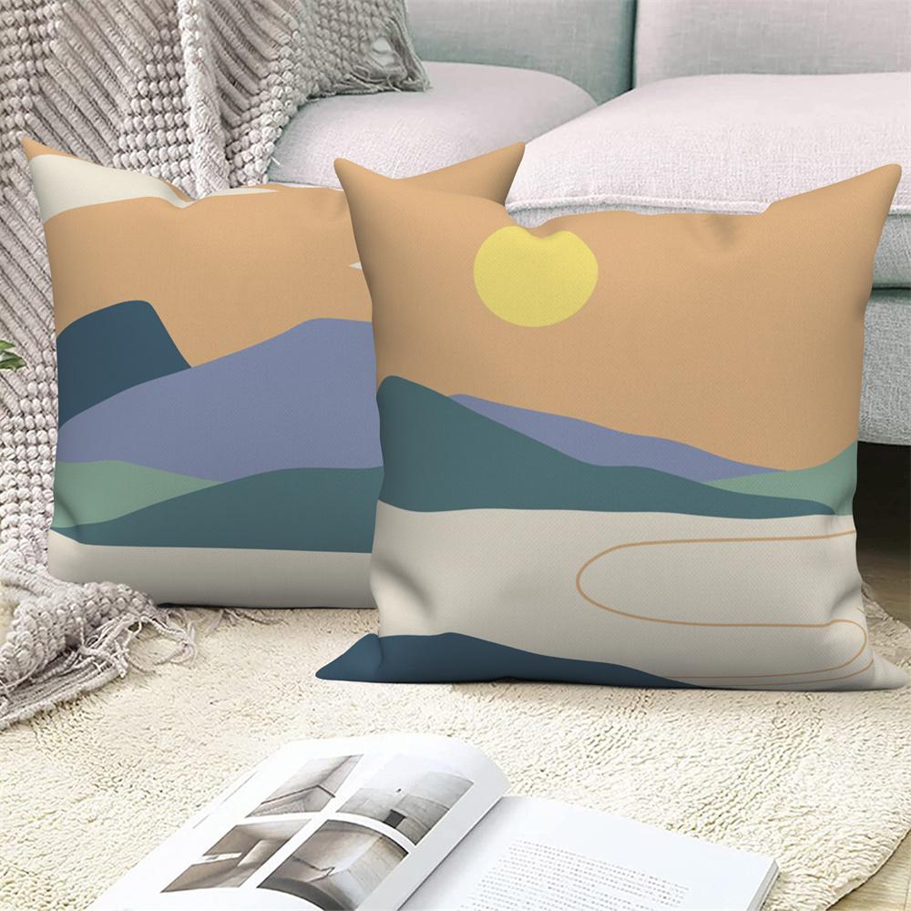 Природный ландшафт домашний диван-кровать декоративная наволочка японская подушка
