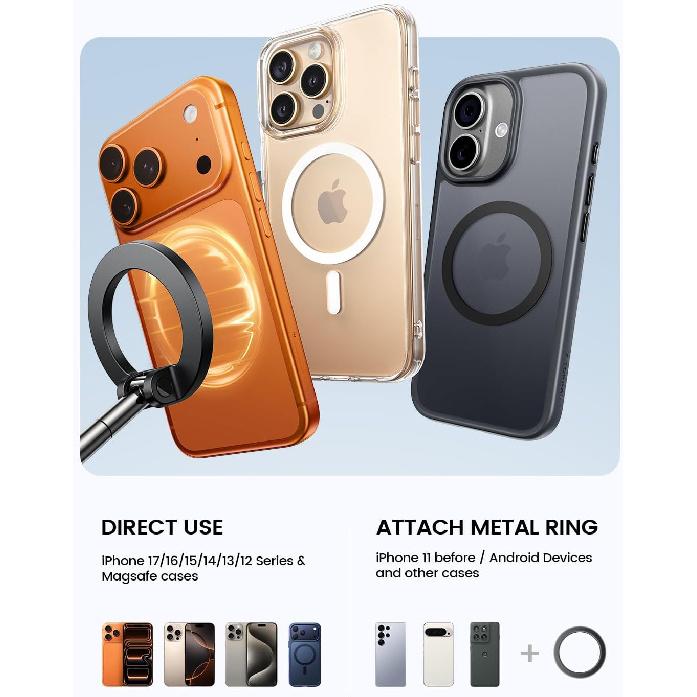 Lamicall Car Phone Holder for Magsafe Dashboard Windshield Nano Gel Vacuum