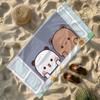 Мультяшное полотенце BuBU Dudu Kawaii Мягкое Легкое Противопесочное Большое Пляжное Полотенце Быстросохнущее Ванна Спорт Семья