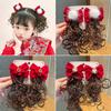 Chinese Style Hair Clip Bow Hairclip Baby Wig Hairpin New Year Headdress Child Hair Accessories