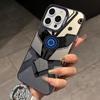 Cool Mecha Pattern Phone Case for iPhone 17 Air 16 16e 15 14 Plus 13 12 11 Pro Max X Xs XR 8 Colorful Silver Hard Cover