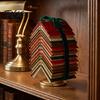 Винтажная фигурка стопки книг в твердом переплете, елка из стопок, настольный декор, смоляное украшение-страница для дома, креативный рождественский подарок на книжную тему, офис