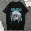 Fashion Anime Hunter X Hunter Killua Zoldyck T Shirt Women Casual Harajuku Short Sleeve Crew Neck Unisex T Shirt Women Clothing