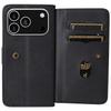 For iPhone 17 Pro Leather Case with 10 Card Holder Phone Cover Stand